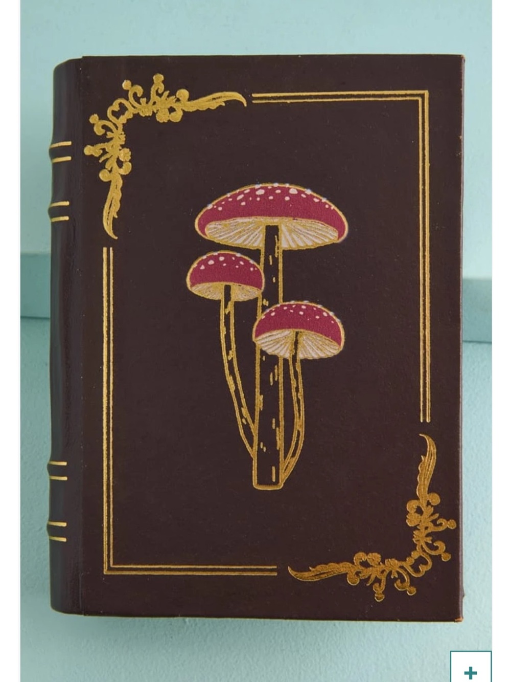 Earthbound Antique Mushroom Book Leather Journal, NWT